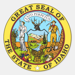 Adesivo Selo do estado de Idaho