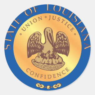 Adesivo Selo do estado de Louisiana