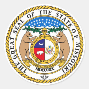 Adesivo Selo do estado de Missouri