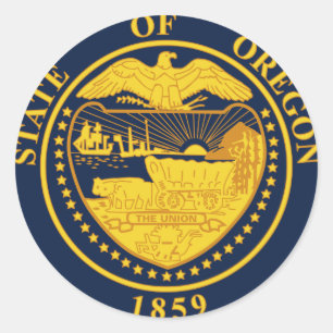 Adesivo Selo do estado de Oregon