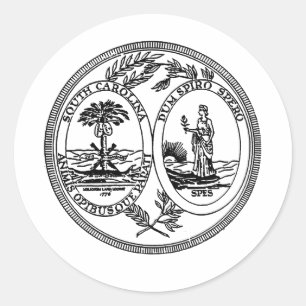 Adesivo Selo do estado de South Carolina