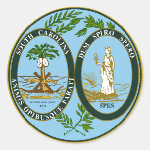 Adesivo Selo do estado de South Carolina