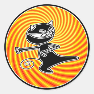 Adesivo Selo do gato de Ninja