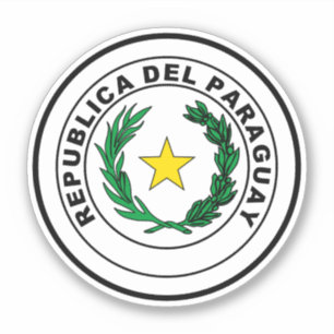 Adesivo Selo do Paraguai