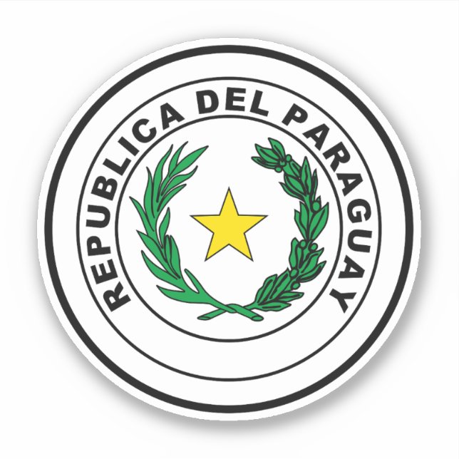 Adesivo Selo do Paraguai (Frente)