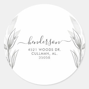 Adesivo Selo do Rótulo do Endereço Botânico