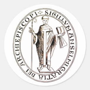 Adesivo Selo do Santo Anselm de Canterbury
