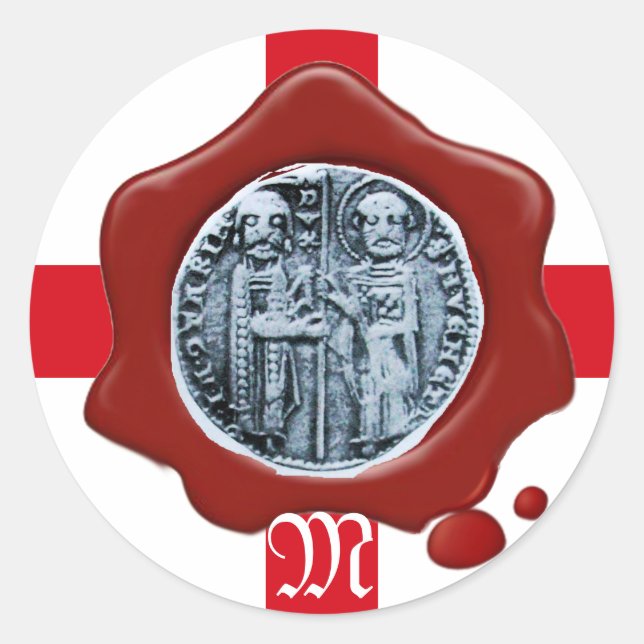 Adesivo SELO DO selo de cera vermelha do KNIGHTS TEMPLAR (Frente)