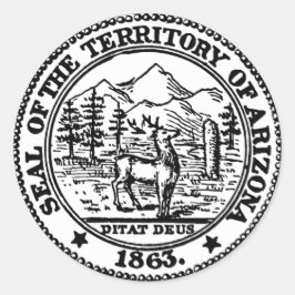 ADESIVO SELO DO TERRITÓRIO DA ARIZONA 1963