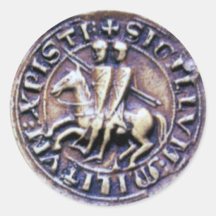 ADESIVO SELO DOS CAVALEIROS TEMPLAR