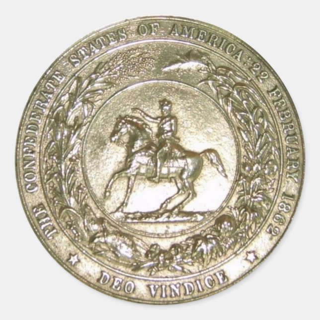 Adesivo Selo dos Estados Confederados da América (Frente)