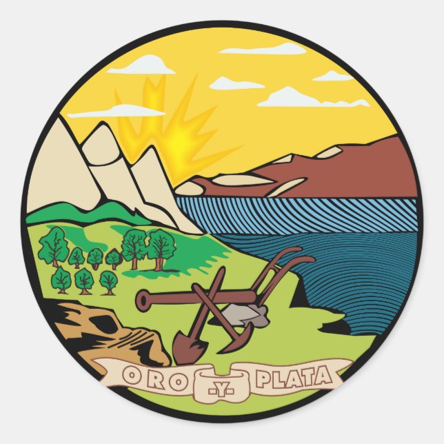 Adesivo Selo Estadual de Montana (Frente)