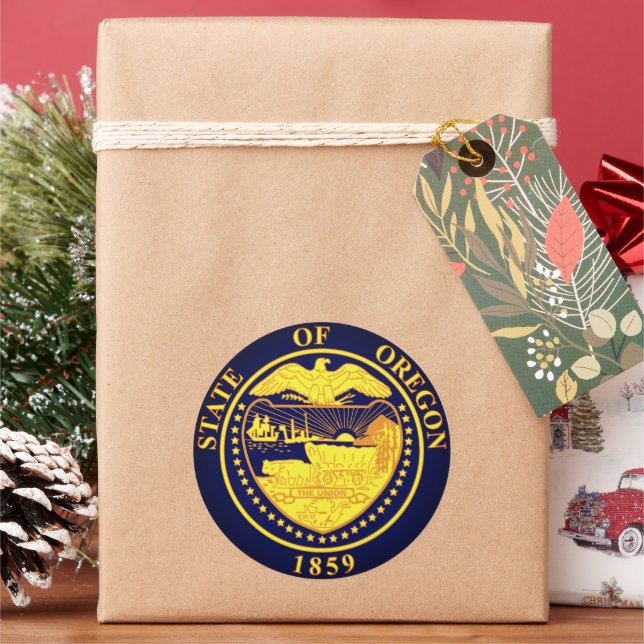 Adesivo Selo Estatal de Oregon (Feriado)