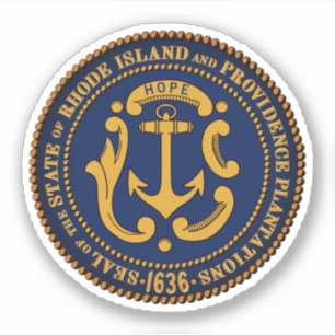 Adesivo Selo Estatal de Rhode Island