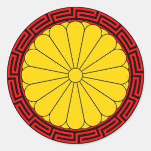 Adesivo Selo Imperial do Japão Selo do Crisântemo