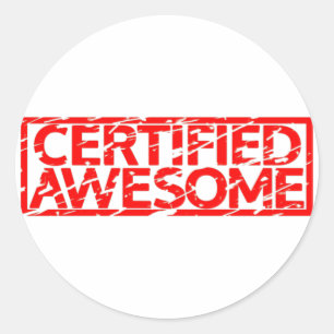 Adesivo Selo impressionante certificado