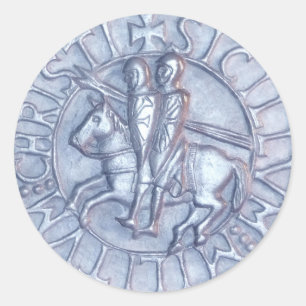 Adesivo Selo medieval dos cavaleiros Templar
