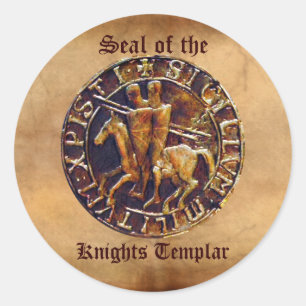 Adesivo Selo Medieval dos Cavaleiros Templários