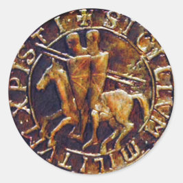 Adesivo Selo Medieval dos Cavaleiros Templários