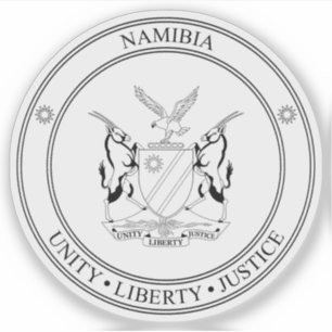Adesivo Selo nacional da República da Namíbia