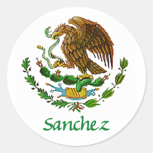 Adesivo Selo Nacional Sanchez Mexicano (Frente)