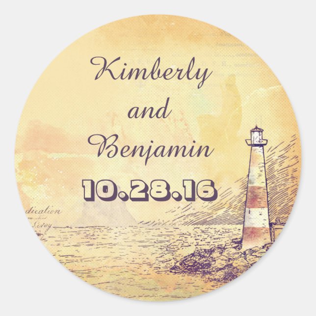 Adesivo Selo Náutico do Farol Antigo (Frente)