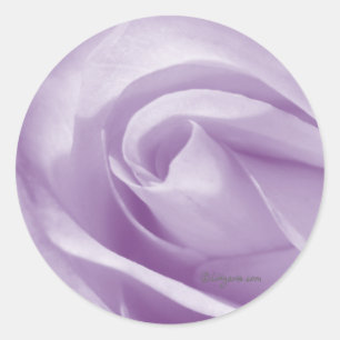 Adesivo Selo pálido do convite do casamento da lavanda