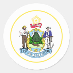 Adesivo Selo Principal, Selo do Maine Sticker