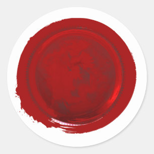 Adesivo Selo vermelho clássico do envelope da cera