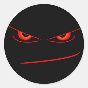 Adesivo selo vermelho mau dos olhos