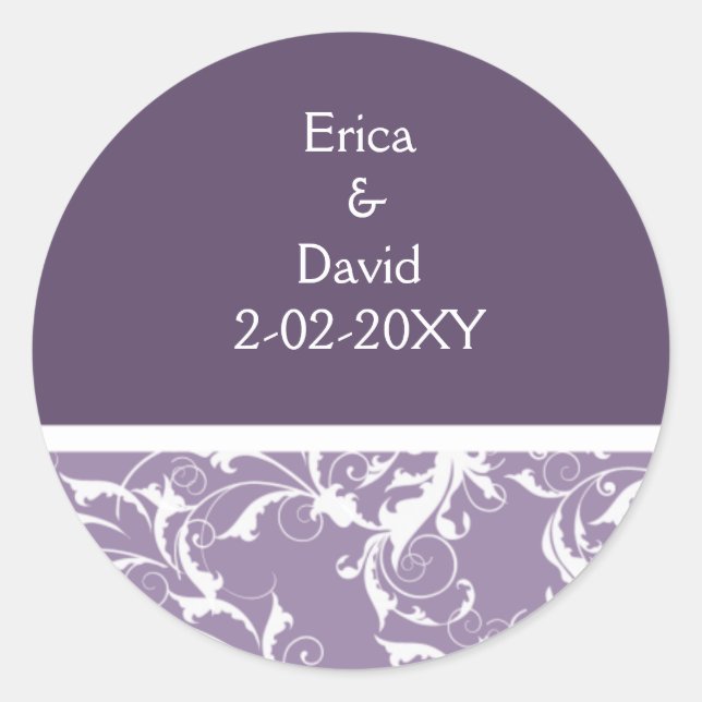 Adesivo selo violeta Monograma (Frente)