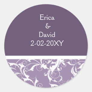 Adesivo selo violeta Monograma
