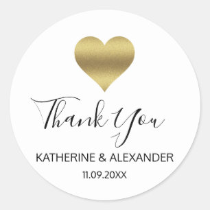 Adesivo Selos Brancos Dourados Modernos de Casamento Negro