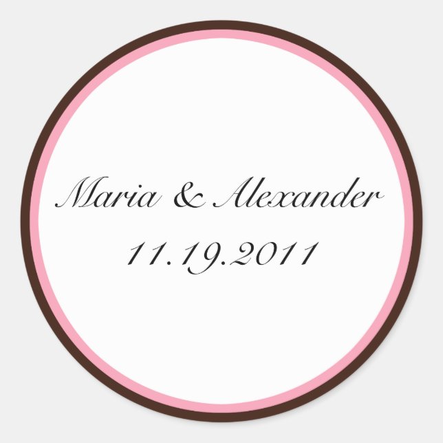 Adesivo Selos castanhos de chocolate com greta rosa/adesiv (Frente)