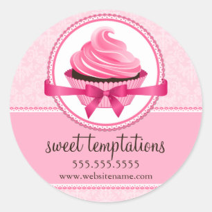 Adesivo Selos da caixa da padaria do cupcake do Couture