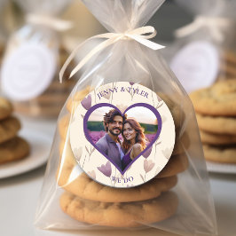 Adesivo Selos de Casamento Personalizados | Modelo de Foto