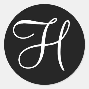 Adesivo Selos de Convite para Modelo de Monograma de Casam