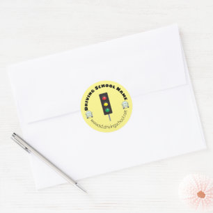 Adesivo Selos De Envelope Amarelo-Claro De Tráfego
