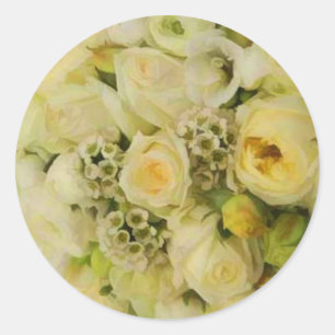 ADESIVO SELOS DE ENVELOPE AMARELO DE CASAMENTO ROSE