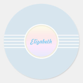 Adesivo Selos de Envelope Azul e Opala Glam Retro
