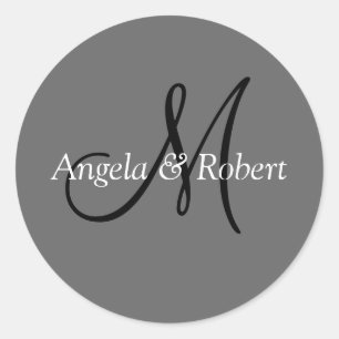 Adesivo Selos de Envelope Casado Monograma