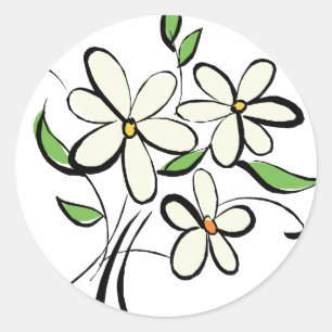 Adesivo Selos de Envelope Daisies
