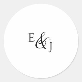 Adesivo Selos De Envelope De Casamento De Monograma De Scr