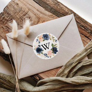 Adesivo Selos De Envelope De Casamento Floral De Fúria De