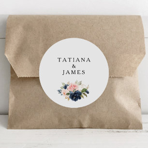 Adesivo Selos De Envelope De Casamento Floral De Quintal
