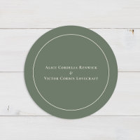 Selos de Envelope de Casamento Simples Boho Arco V