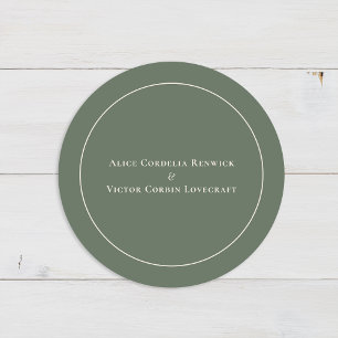 Adesivo Selos de Envelope de Casamento Simples Boho Arco V