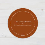 Adesivo Selos De Envelope De Casamento Terracotta De Arch<br><div class="desc">Este Simples design de Envelope de Casamento de Arco de Boho Terracotta apresenta uma sofisticada paleta de marfim neutro emparelhada com lindíssimas opções de mistura e combinação de terra ferrugem, verde-sábio e ameixa. A elegância subestimada da simples tipografia e arcos gentis cria uma estética calorosa e polida com o estilo...</div>