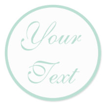 Selos de Envelope de Casamento Verde com Texto Per