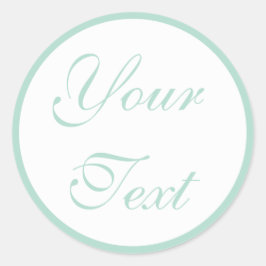 Adesivo Selos de Envelope de Casamento Verde com Texto Per